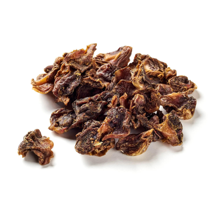 Getrocknete Hähnchen-Mägen – fettarmer, naturbelassener Snack für Hunde