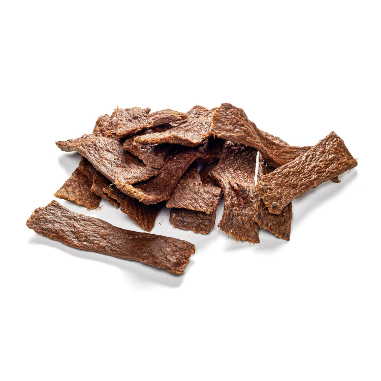 Hirsch-Fleischstreifen – getrockneter, naturbelassener Wild-Kausnack für Hunde