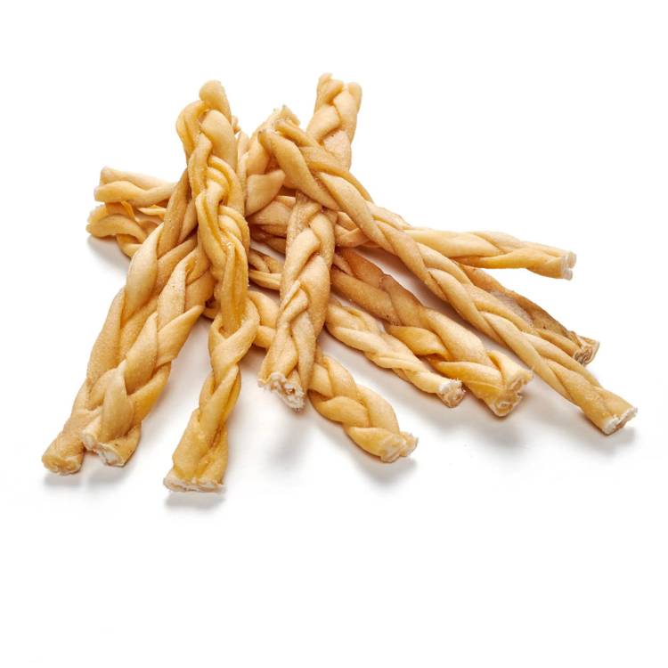 Geflochtene Lamm-Kopfhaut – zäher, naturbelassener Kausnack für Hunde