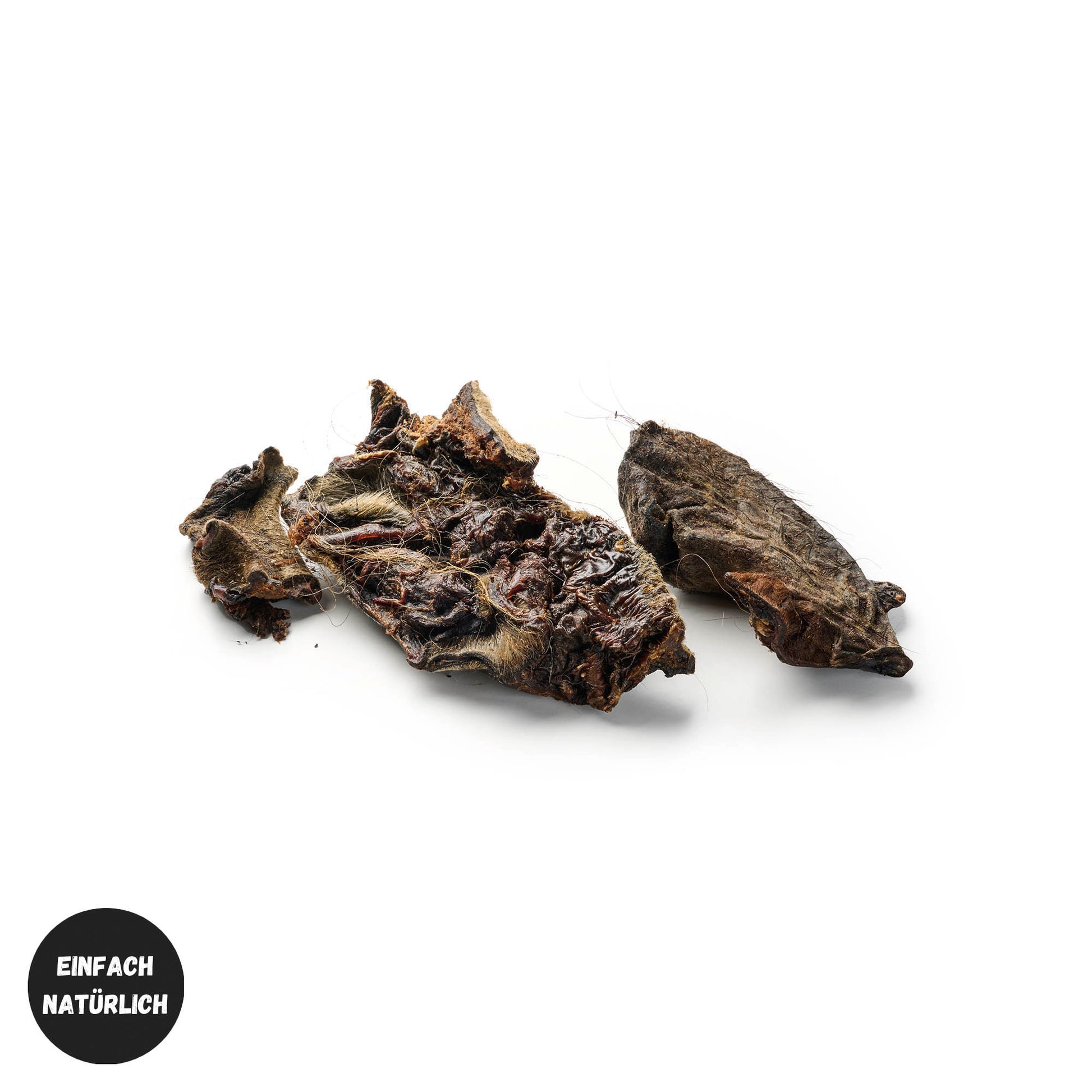 Pferde-Nasen mit Fell – naturbelassene, hypoallergene Fell-Kausnacks für Hunde