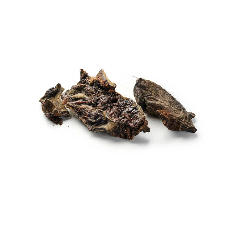 Pferde-Nasen mit Fell – naturbelassene, hypoallergene Fell-Kausnacks für Hunde