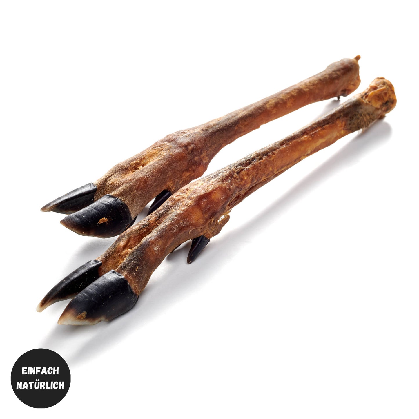 Reh-Unterbein – naturbelassener, hypoallergener Kausnack mit Knochen für Hunde (2 Stück)