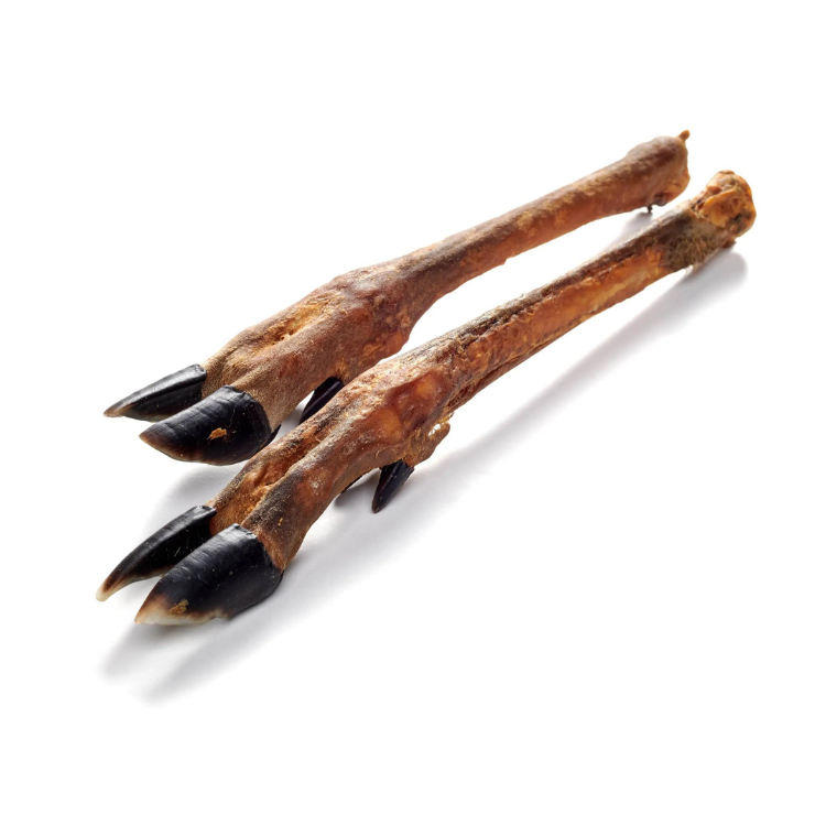 Reh-Unterbein – naturbelassener, hypoallergener Kausnack mit Knochen für Hunde (2 Stück)