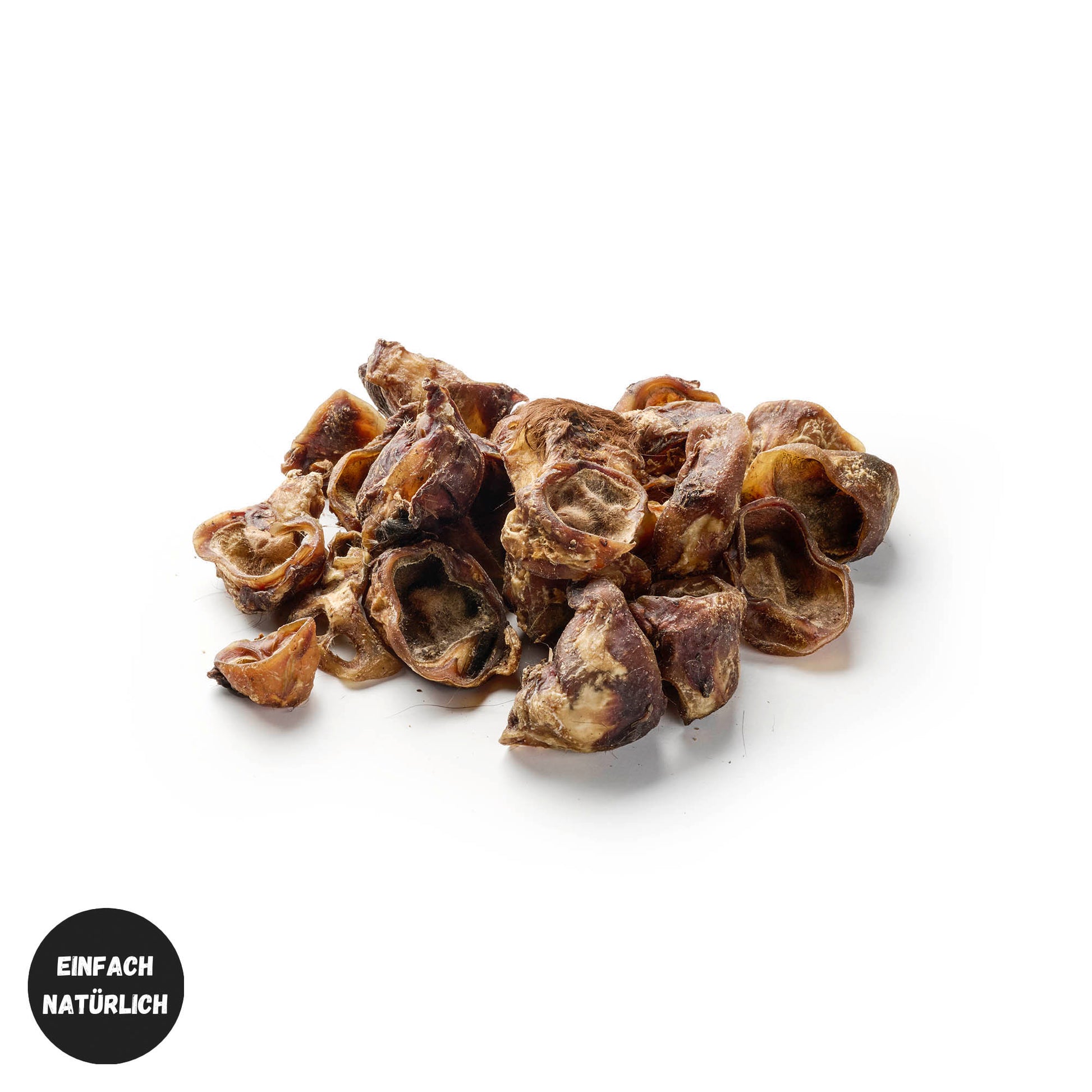 Rinder-Ohr-Muscheln – naturbelassene, fettarme Kausnacks für Hunde