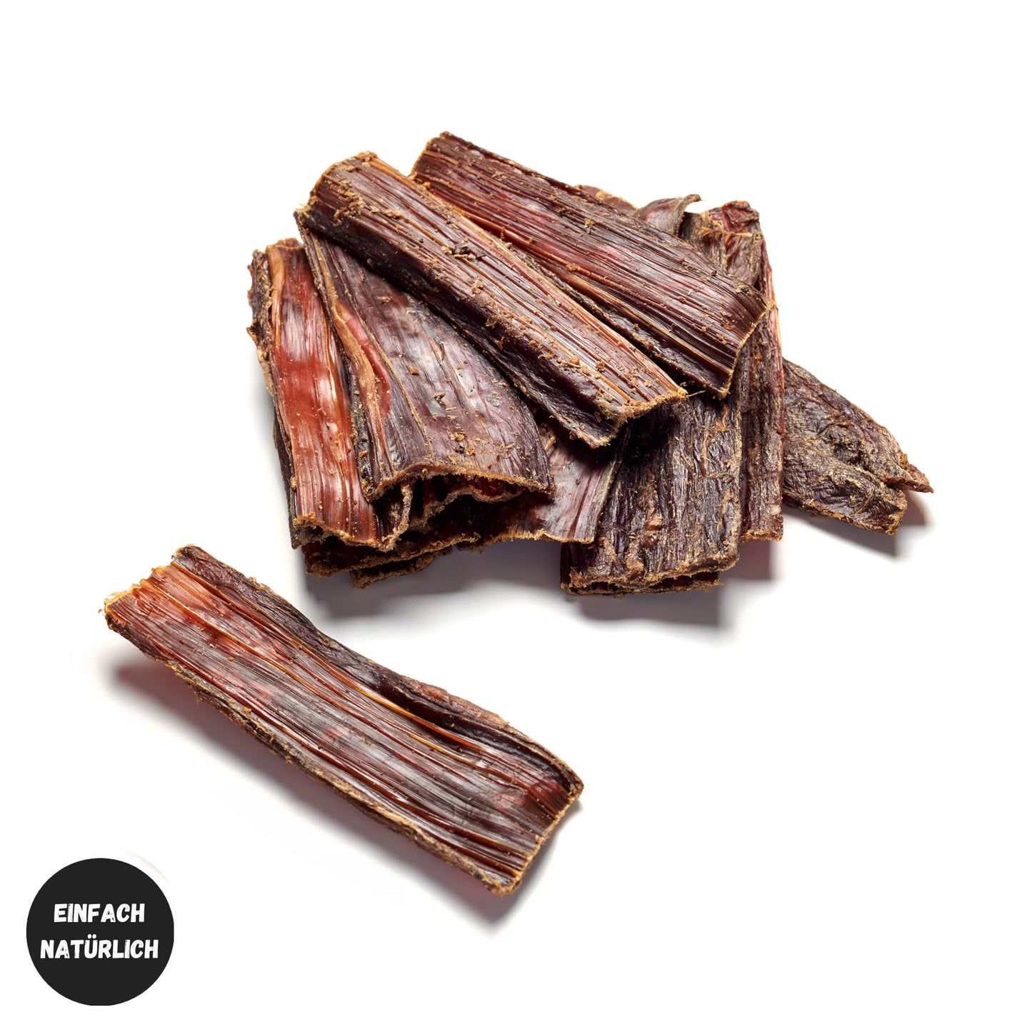 Rinder-Schlund lang – naturbelassener, fettarmer Kausnack für Hunde