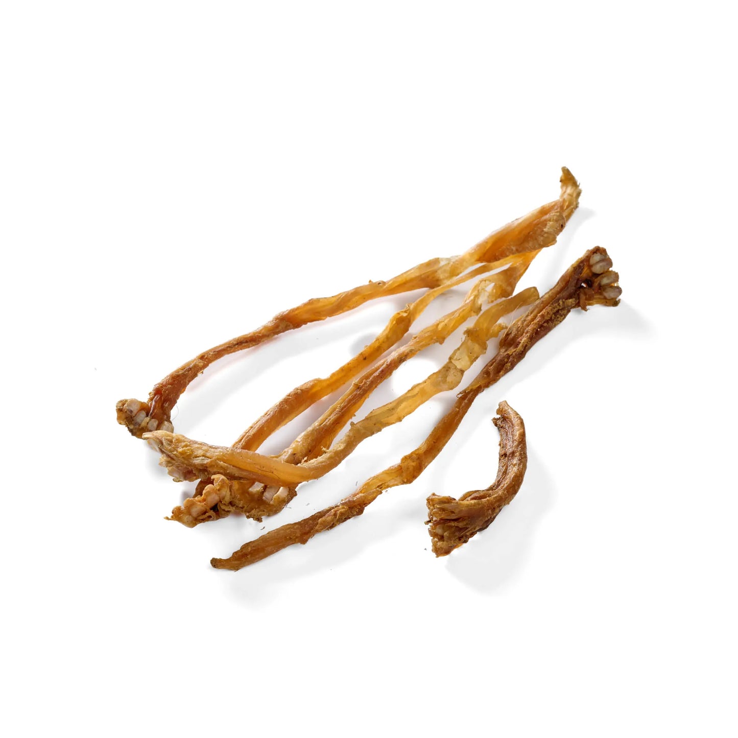 Ziegen-Sehnen für Hunde, ideal zur Zahnpflege und als gesunder Kausnack.