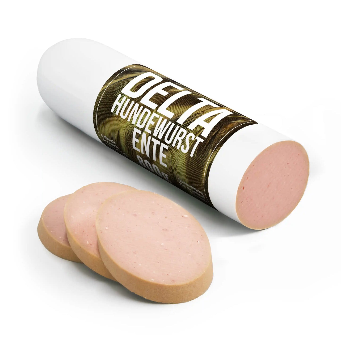 Delta Hundewurst Ente – schnittfeste Fleischwurst für Hunde aus 100 % Entenfleisch