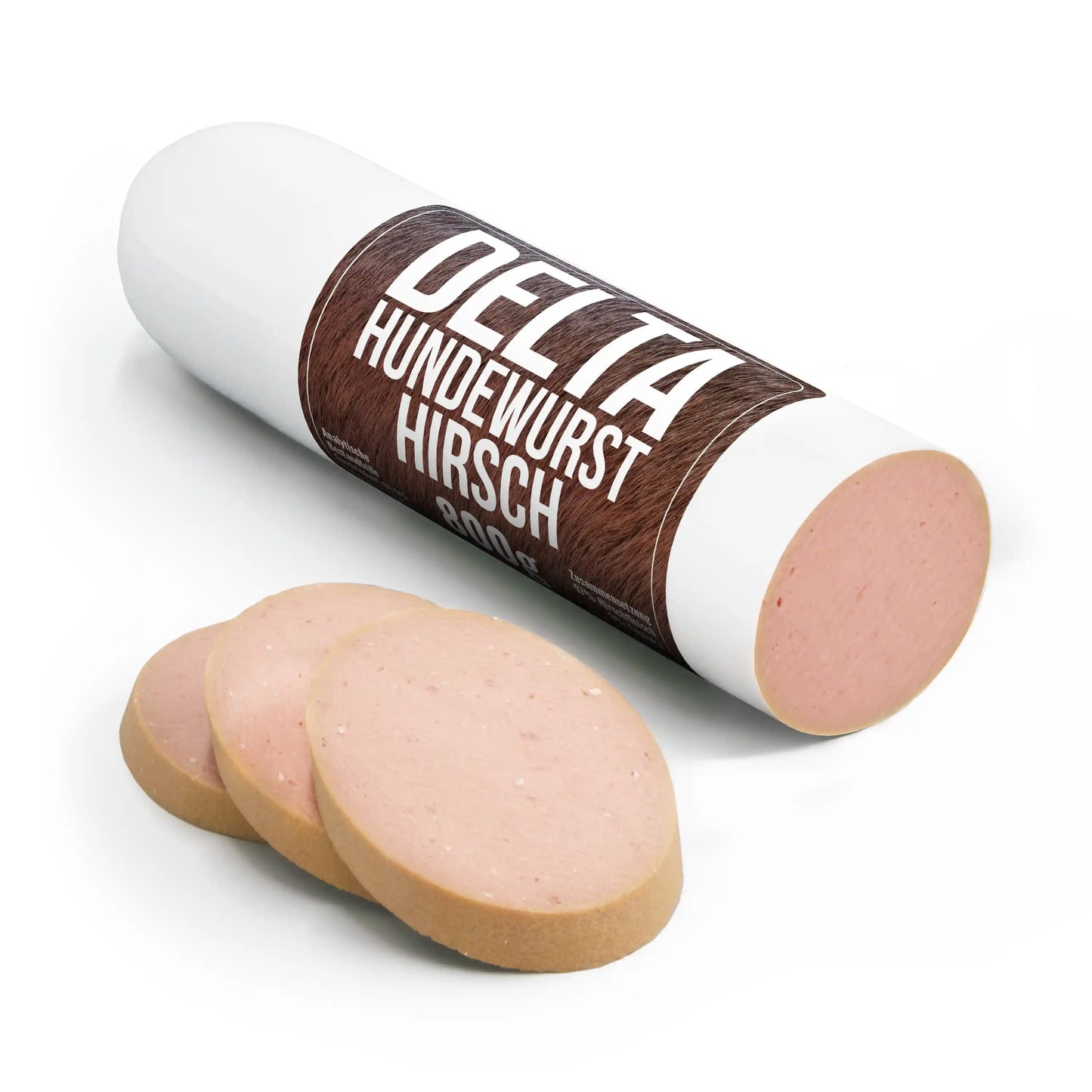 Delta Hundewurst Hirsch – hypoallergene Fleischwurst aus 100 % Hirschfleisch für Hunde