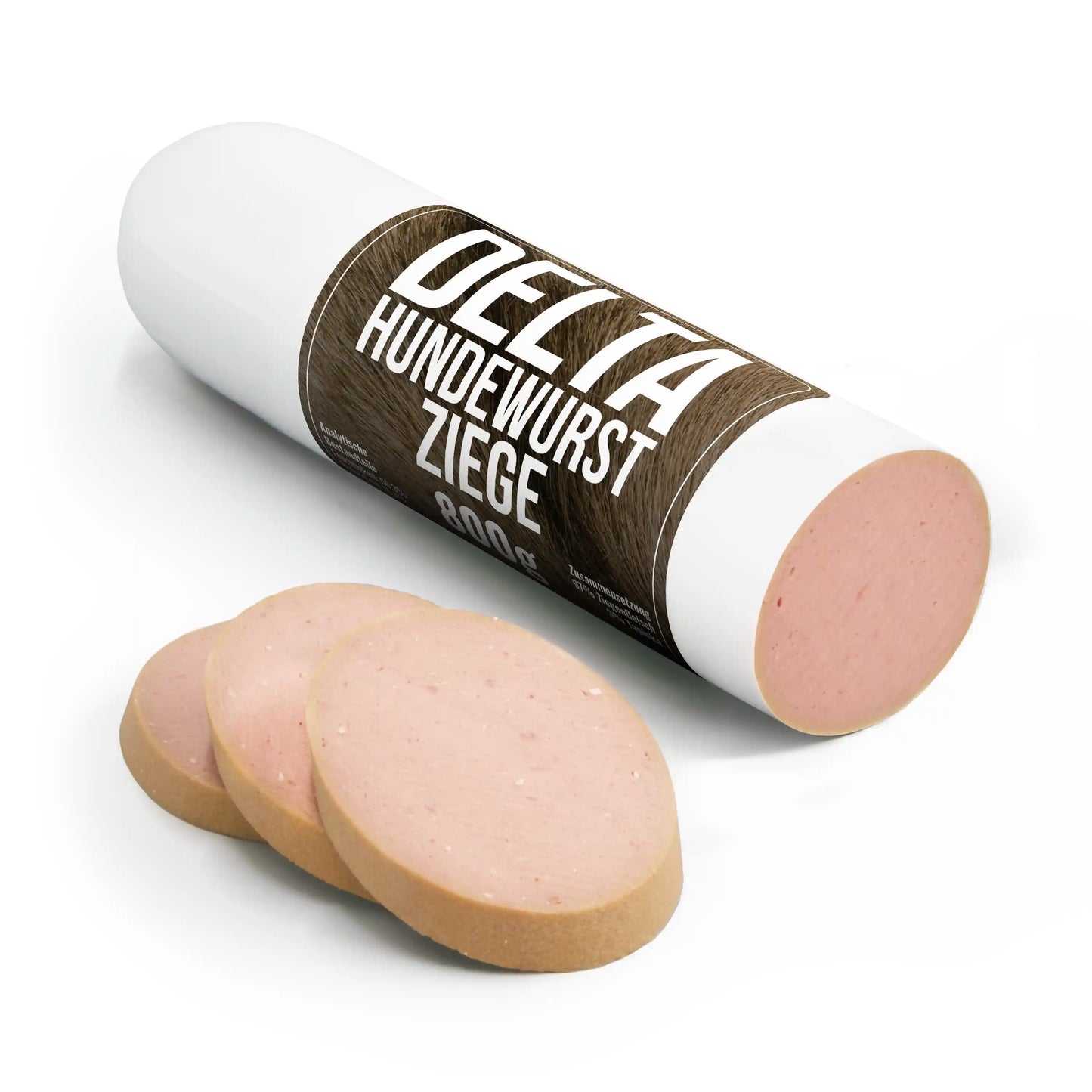 Delta Hundewurst Ziege – hypoallergene Fleischwurst für Hunde aus 100 % Ziegenfleisch