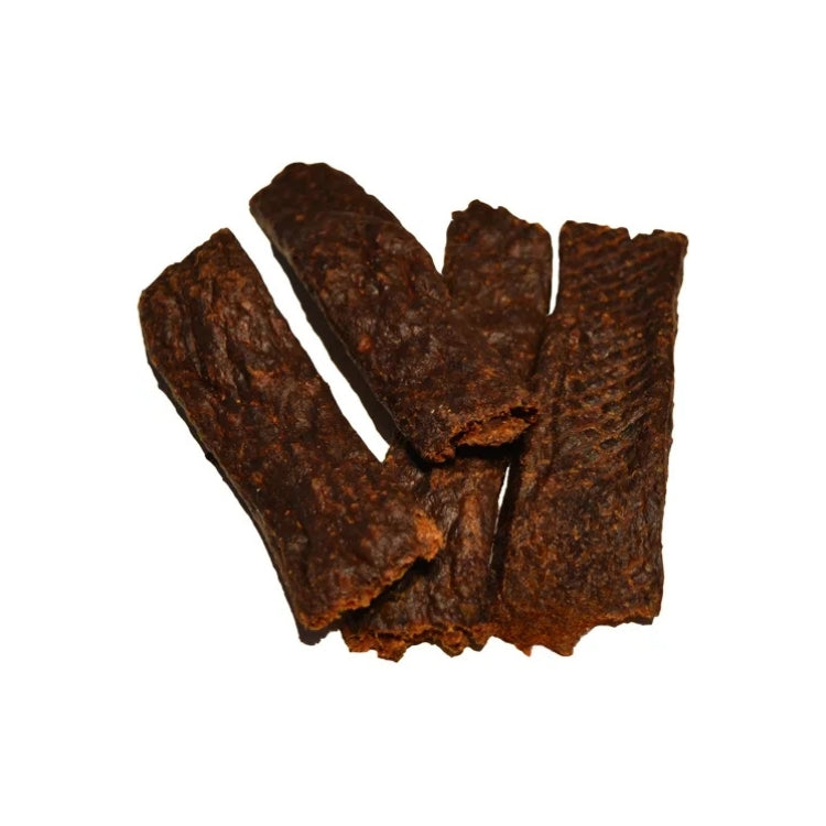 Wildschwein-Fleischstreifen – naturbelassene, fettarme Wildsnacks für Hunde