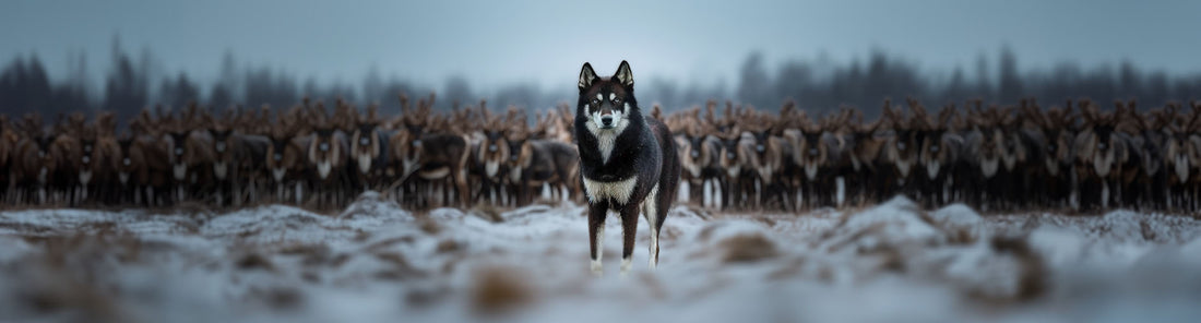 Lappländischer Rentierhund