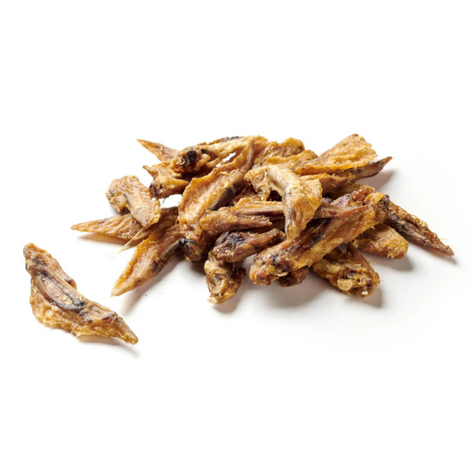 Getrocknete Hähnchen-Flügel – natürlicher Kausnack mit Knochen für Hunde
