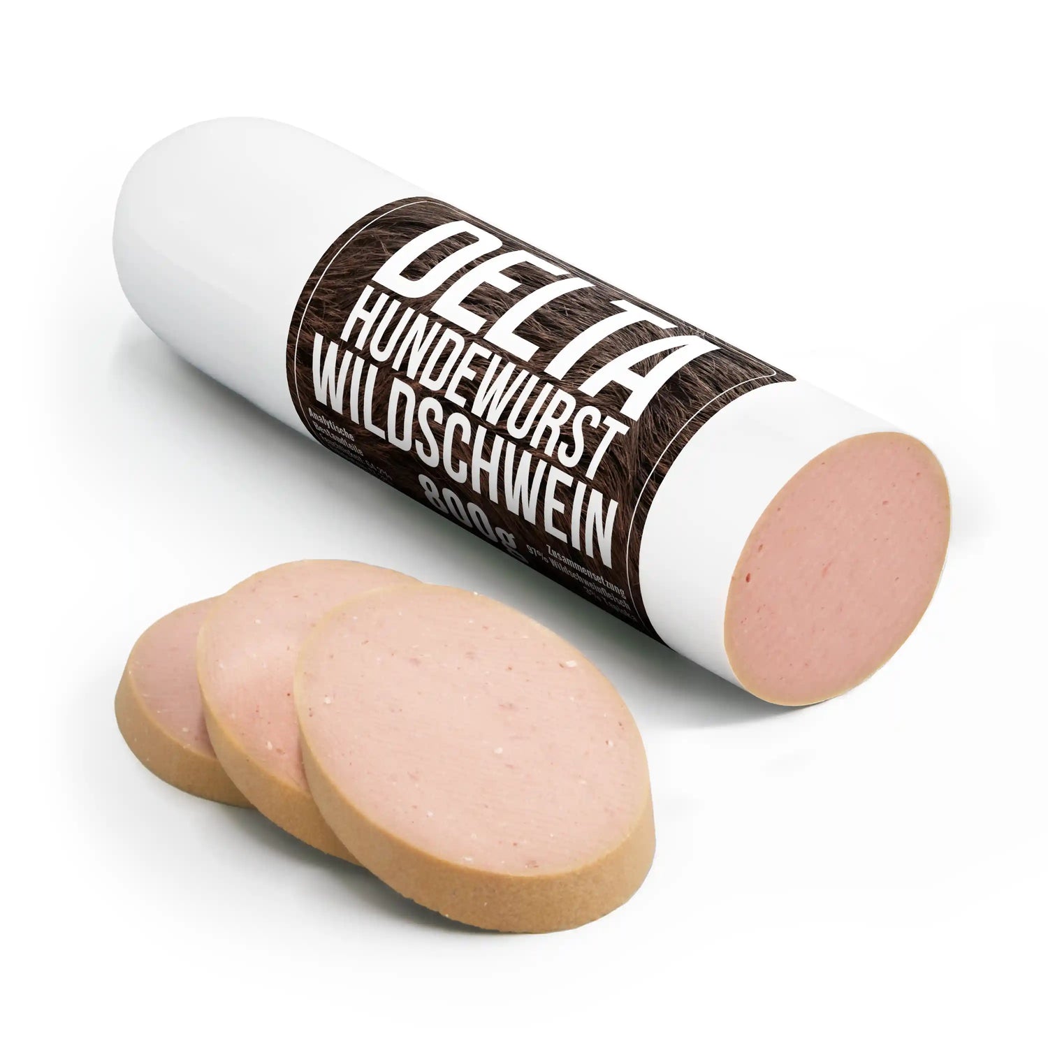 Delta Hundewurst Wildschwein – schnittfeste Fleischwurst aus 100 % Wildschwein für Hunde